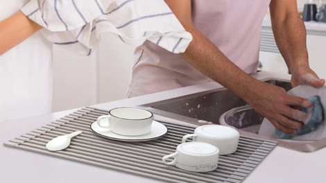 X-Chef Rolled Up DIsh Drying Rack | $17 | Amazon | Clip 10% coupon and use promo code U92RPA36